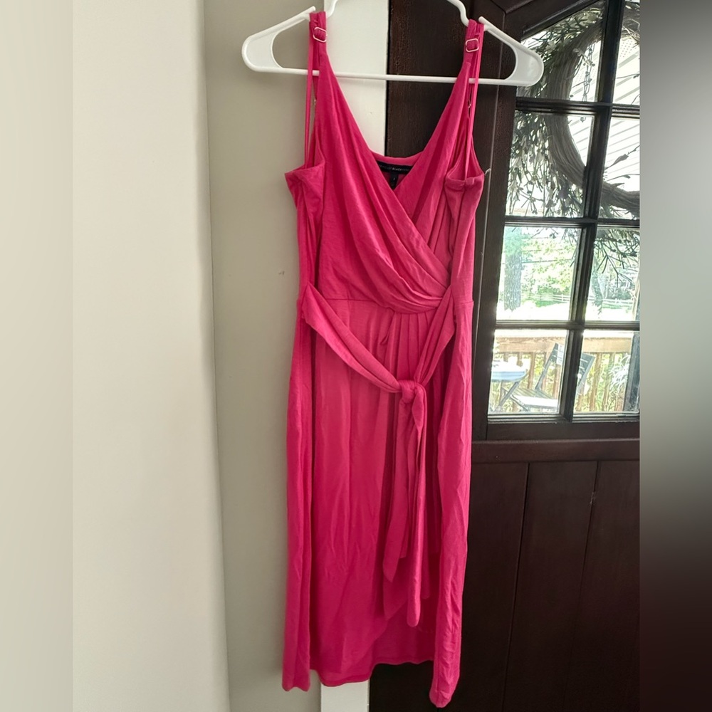 Pink Wrap T-shirt Dress